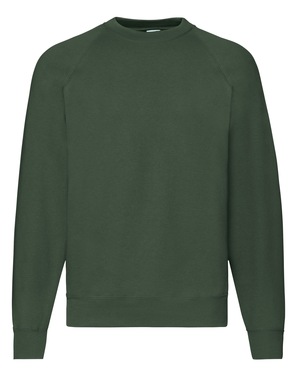 62216 FOTL Mens Classic Raglan Sweat - Bottle Green - 62216