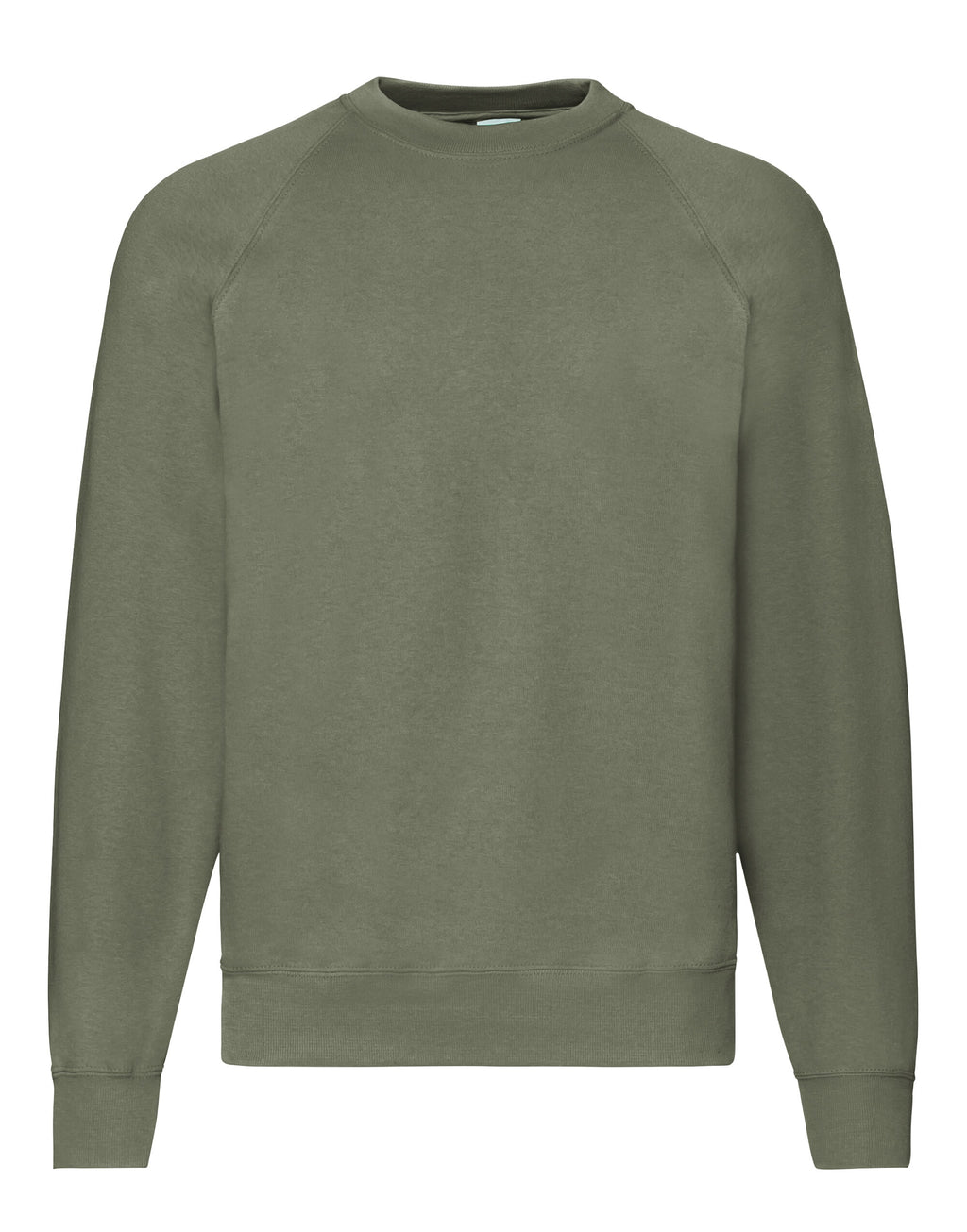 62216 FOTL Mens Classic Raglan Sweat - Classic Olive - 62216