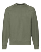 62216 FOTL Mens Classic Raglan Sweat - Classic Olive - 62216