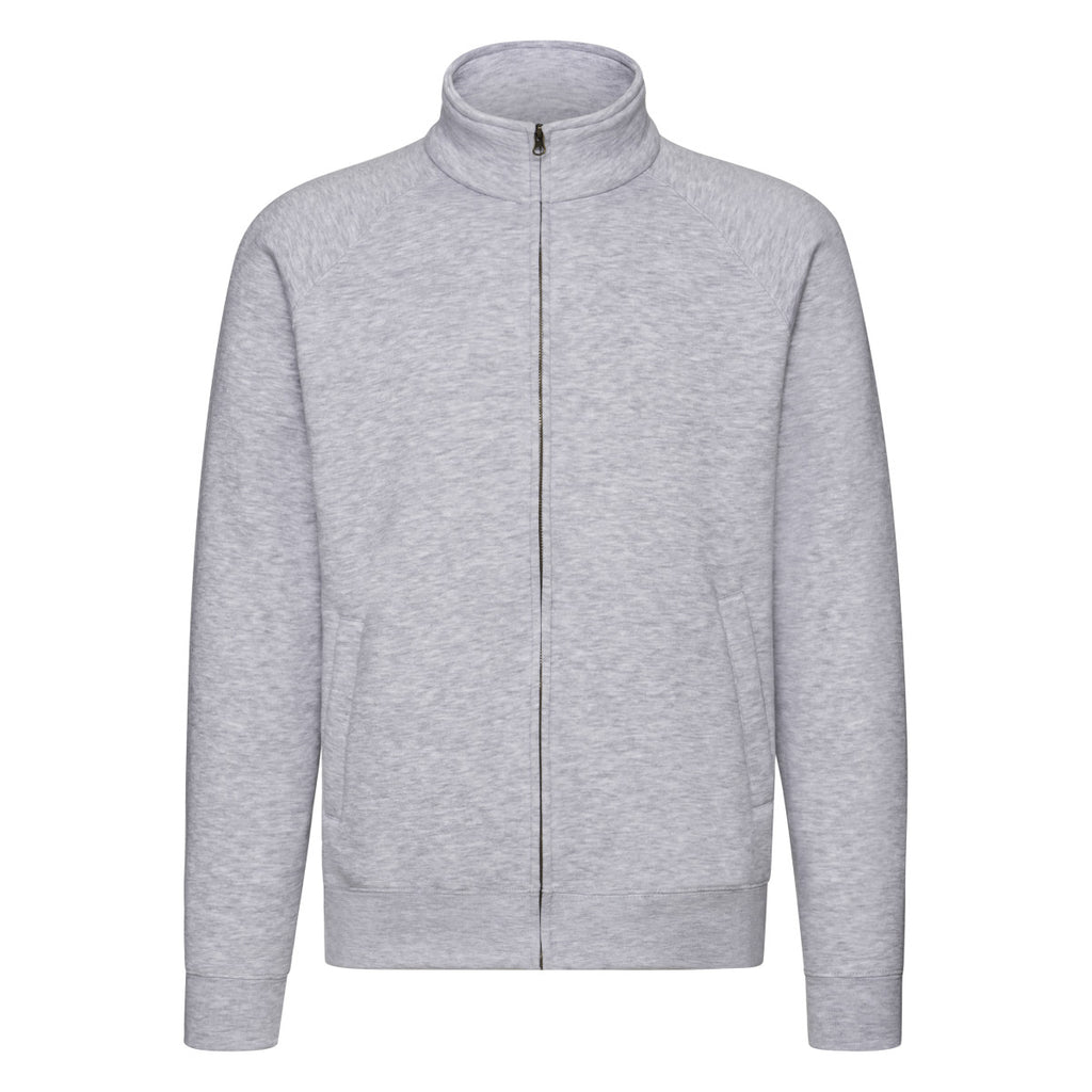 62228 FOTL Mens Premium Sweat Jacket - Heather Grey - 62228