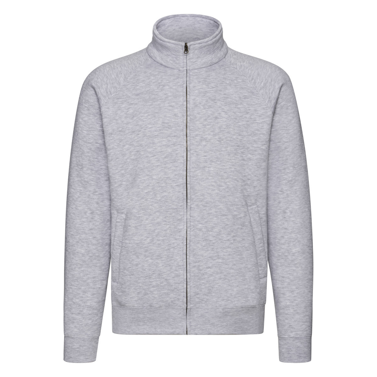 62228 FOTL Mens Premium Sweat Jacket - Heather Grey - 62228