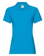 63030 FOTL Ladies Premium Polo - Azure Blue - 63030