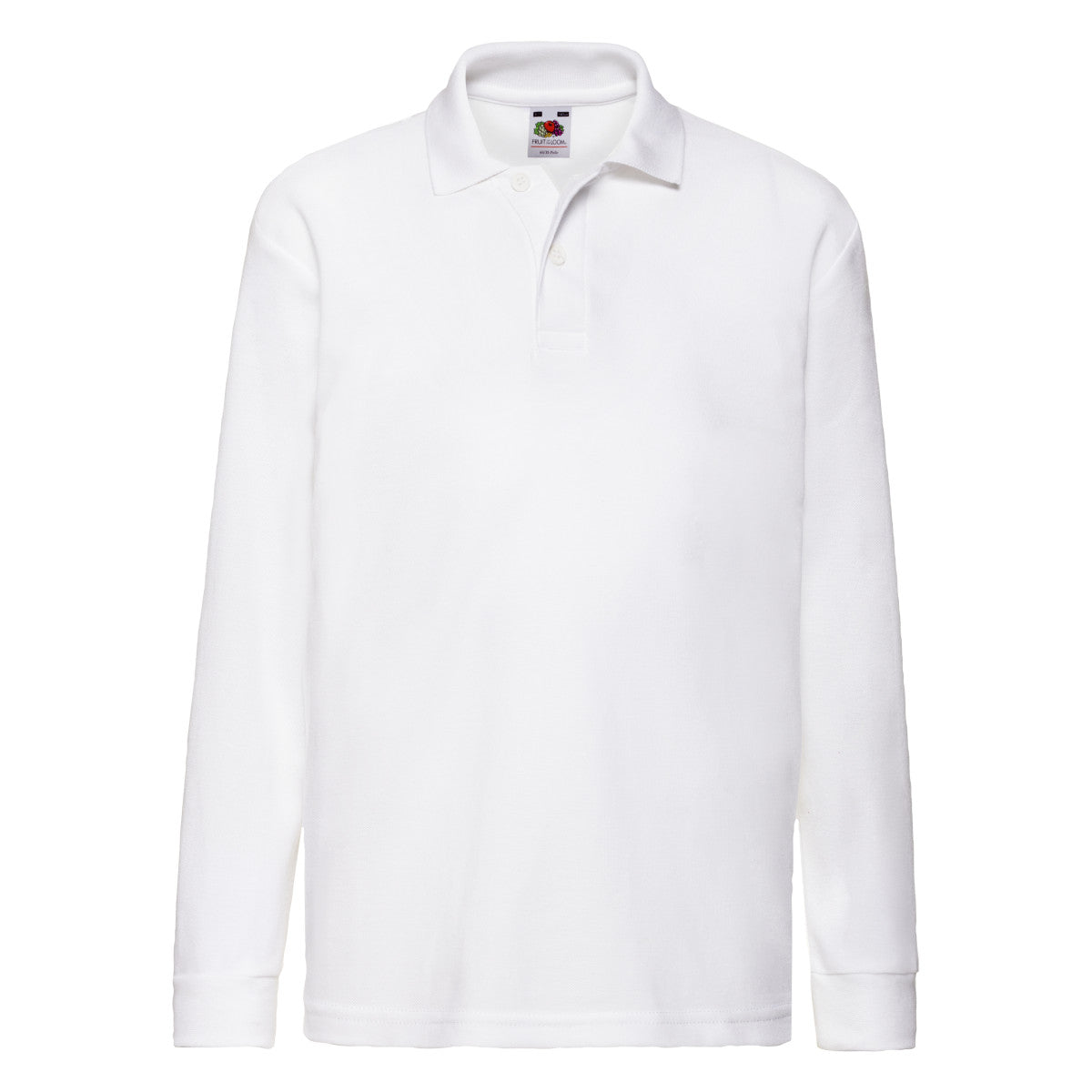 63201 FOTL Kids 65/35 Long Sleeve Polo - White - 63201