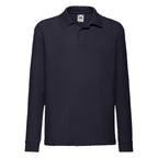63201 FOTL Kids 65/35 Long Sleeve Polo - Deep Navy - 63201