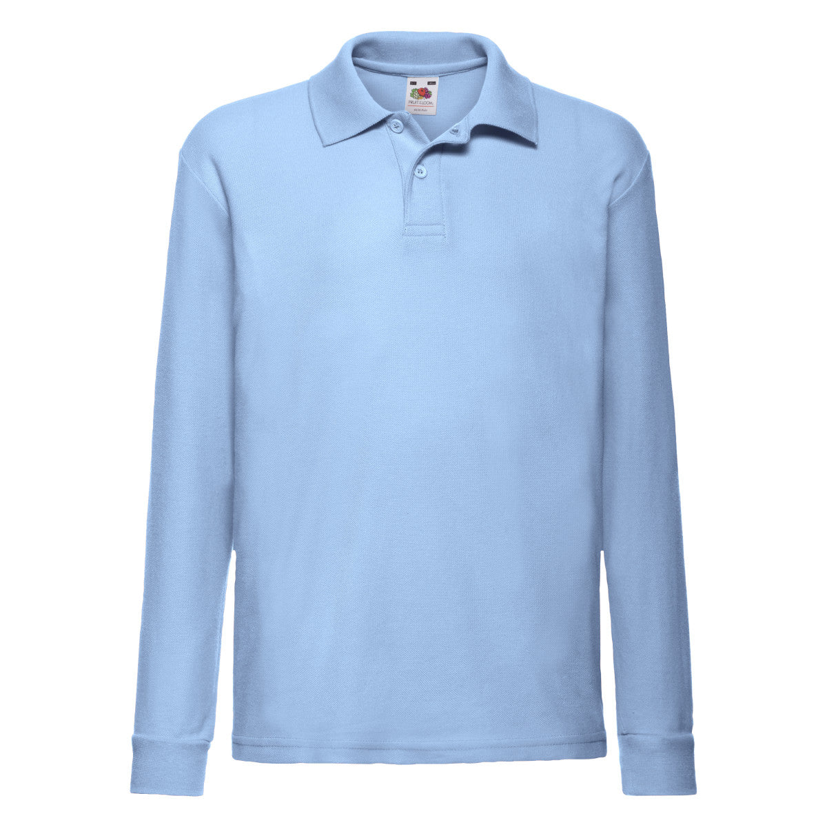 63201 FOTL Kids 65/35 Long Sleeve Polo - Sky Blue - 63201