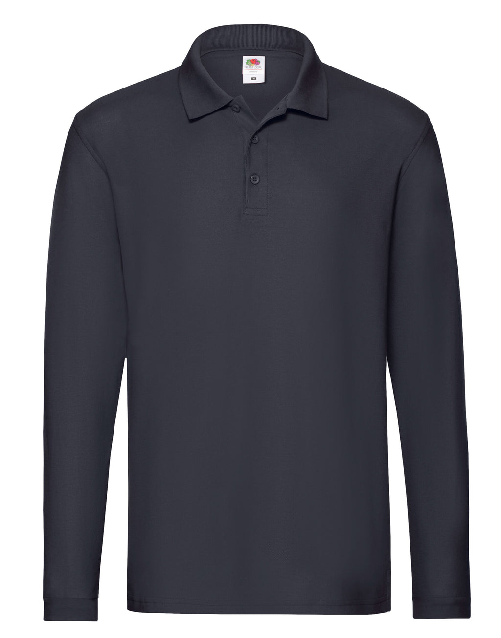63310 FOTL Mens Premium Long Sleeve Polo - Deep Navy - 63310