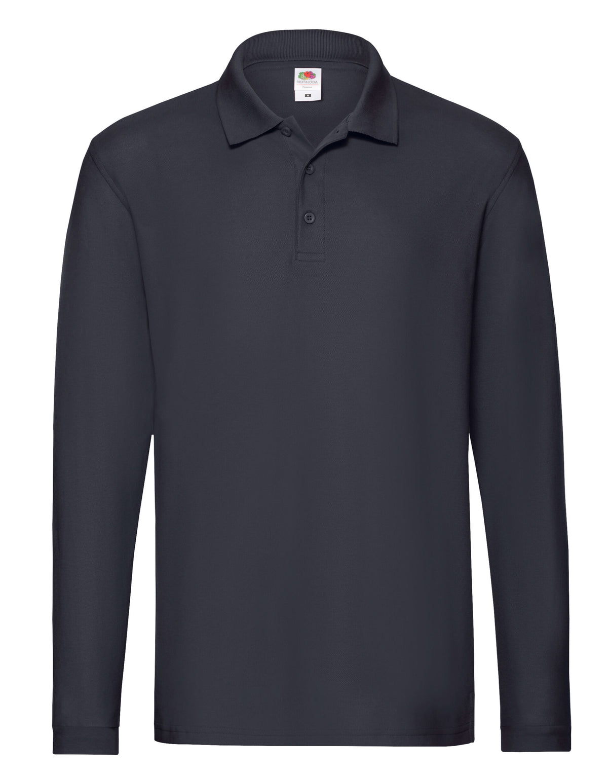 63310 FOTL Mens Premium Long Sleeve Polo - Deep Navy - 63310