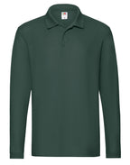 63310 FOTL Mens Premium Long Sleeve Polo - Forest Green - 63310