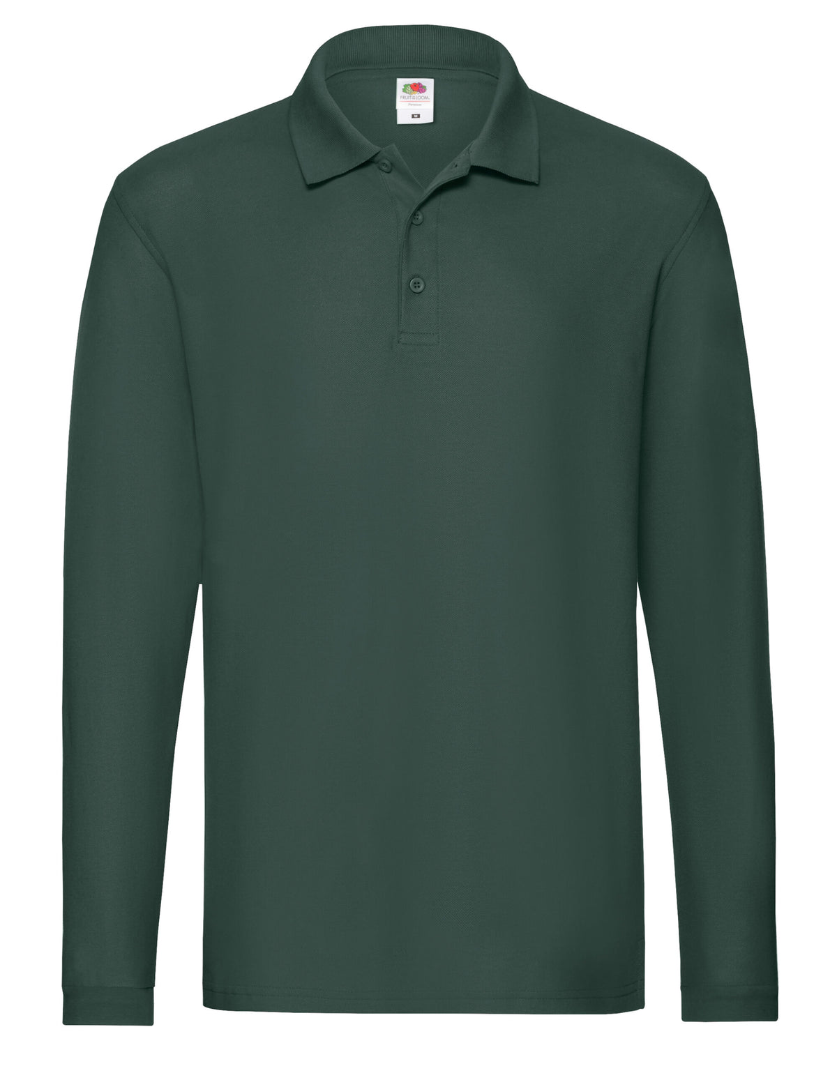 63310 FOTL Mens Premium Long Sleeve Polo - Forest Green - 63310
