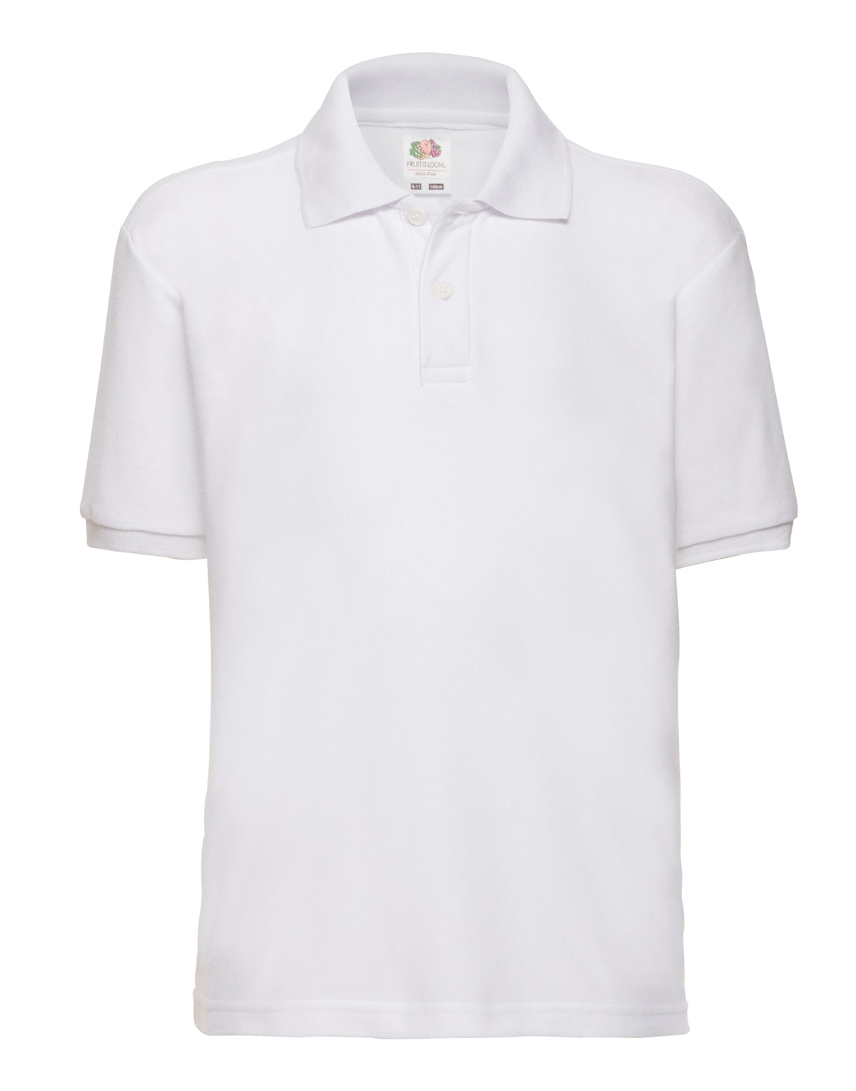 63417 FOTL Kids 65/35 Polo - White - 63417