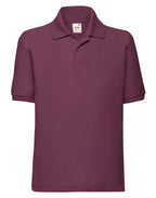 63417 FOTL Kids 65/35 Polo - Burgundy - 63417