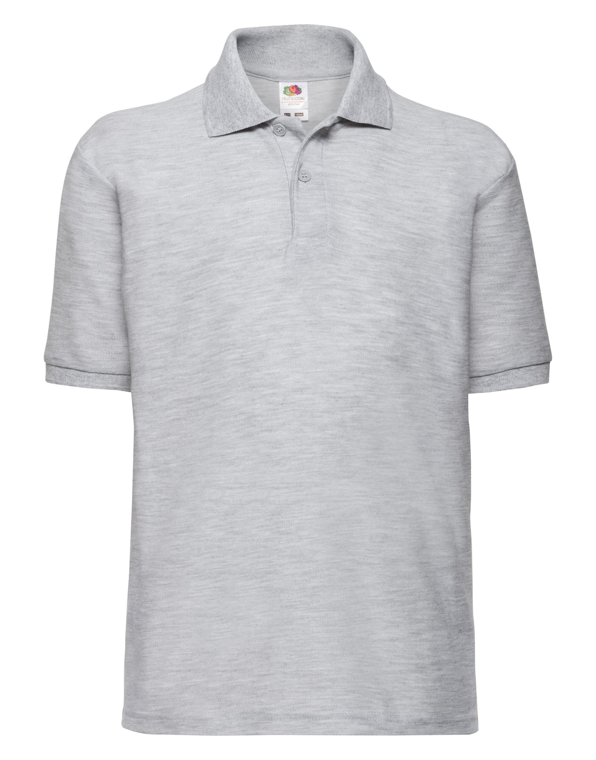 63417 FOTL Kids 65/35 Polo - Heather Grey - 63417