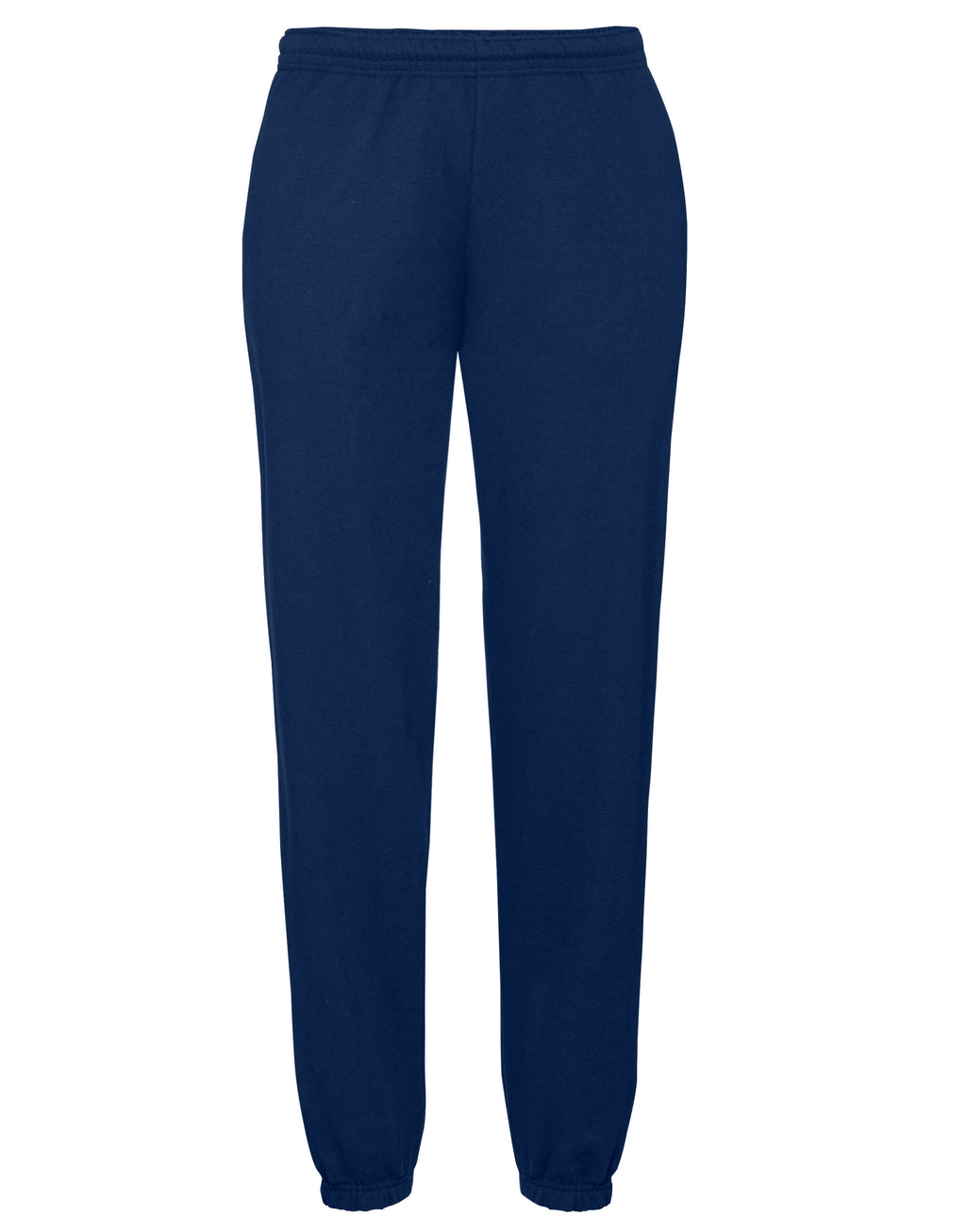 64026 FOTL Mens Classic Elastic Cuff Jog Pants - Navy Blue - 64026