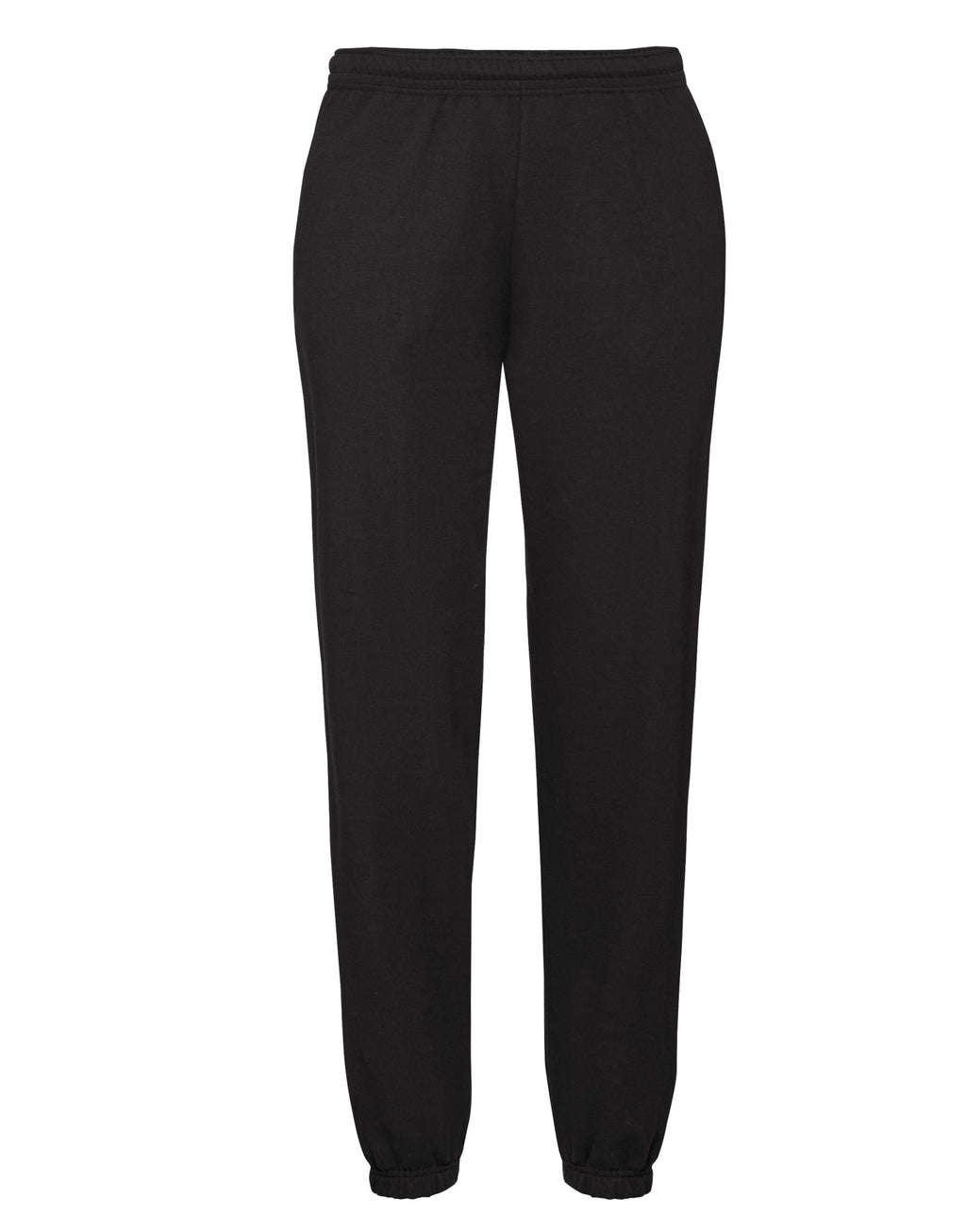 64026 FOTL Mens Classic Elastic Cuff Jog Pants - Black - 64026