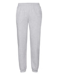 64026 FOTL Mens Classic Elastic Cuff Jog Pants - Heather Grey - 64026