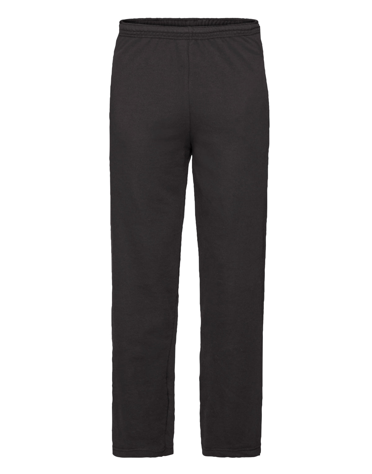 64038 FOTL Mens Lightweight Open Hem Jog Pants - Black - 64038