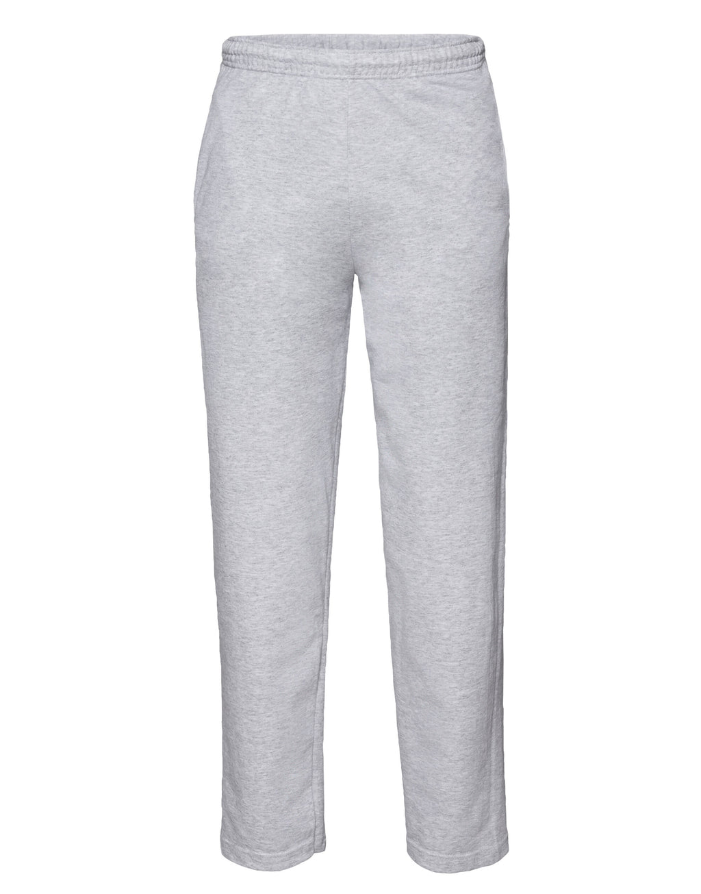 64038 FOTL Mens Lightweight Open Hem Jog Pants - Heather Grey - 64038