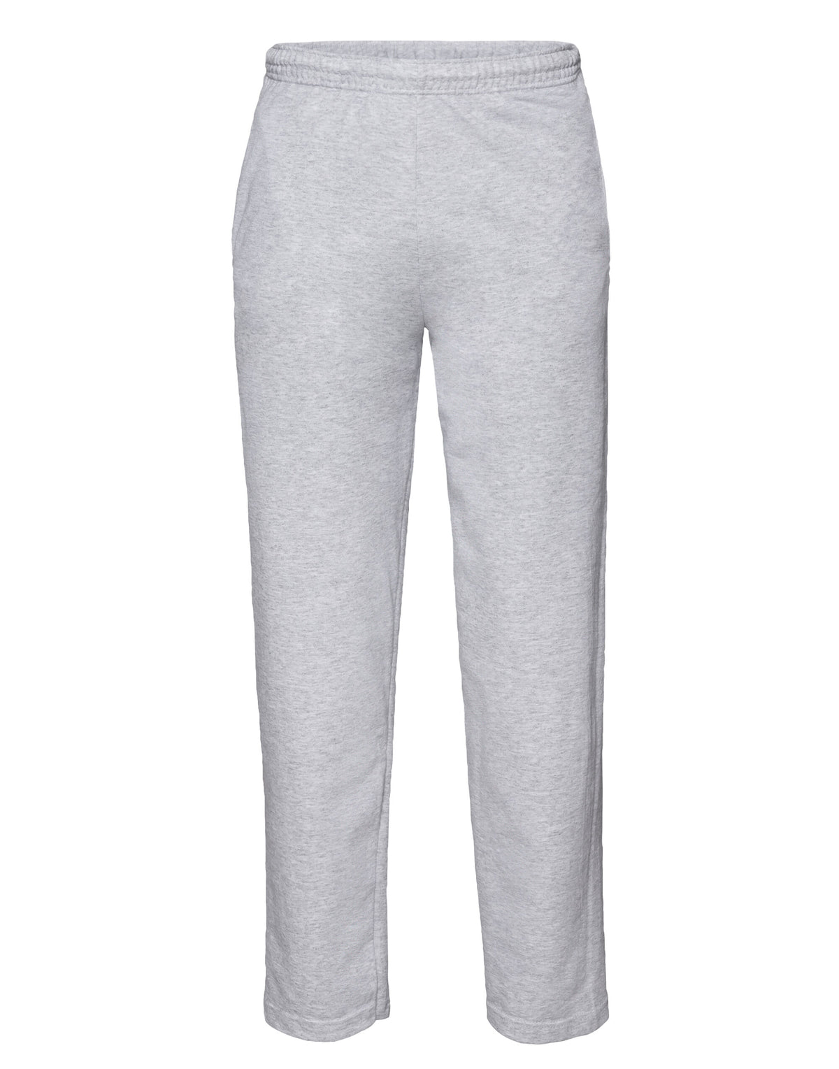 64038 FOTL Mens Lightweight Open Hem Jog Pants - Heather Grey - 64038