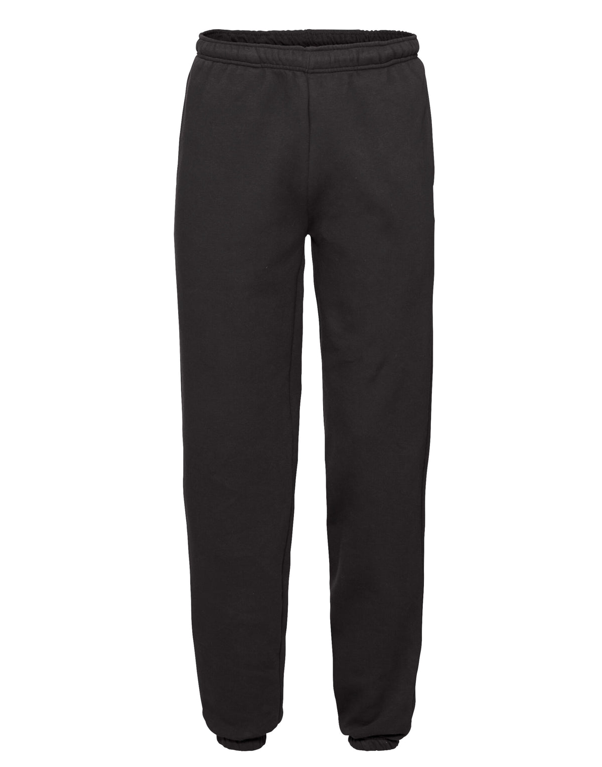 64040 FOTL Mens Premium Elastic Cuff Jog Pants - Black - 64040