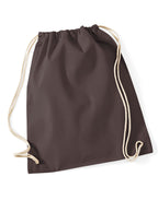 W110 Westford Mill Cotton Gymsac - Chocolate - W110