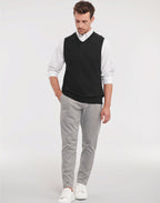 716M Russell Collection VNeck S'Less Pullover
