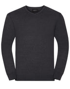Russell Collection Mens VNeck Pullover