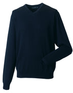 Russell Collection Mens VNeck Pullover