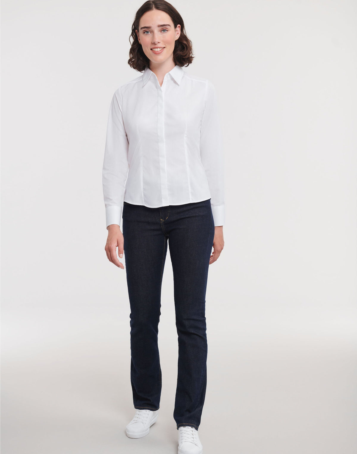 924F Russell Collection Lady LS Fitted Poplin