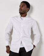 Kustom Kit Mens LS Tailored Oxford Shirt