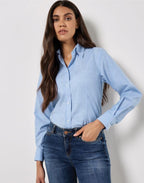 Kustom Kit Ladies LS Workwear Shirt