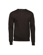 TJ6000 Tee Jays Mens Crew Neck Knitted Sweater - Mocha - TJ6000