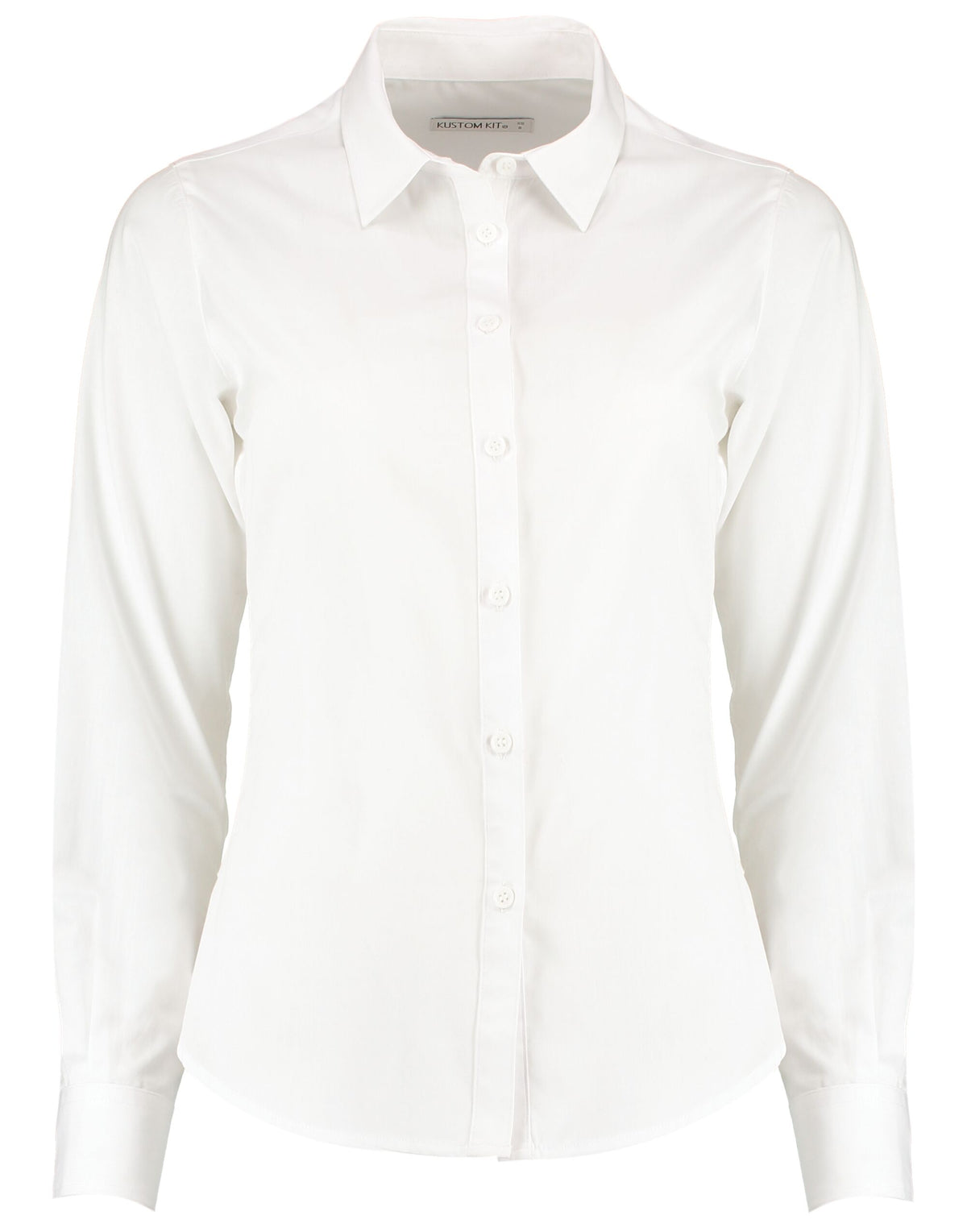 Kustom Kit Lady LS Tailored Poplin Shirt
