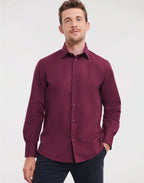 946M Russell Collection Mens LS Stretch Shirt