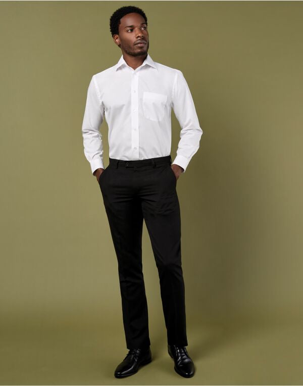 Kustom Kit Men LS Classic Business Shirt