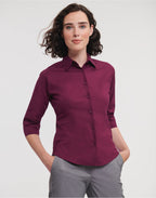 946F Russell Collection Lady 3/4 Stretch Shrt