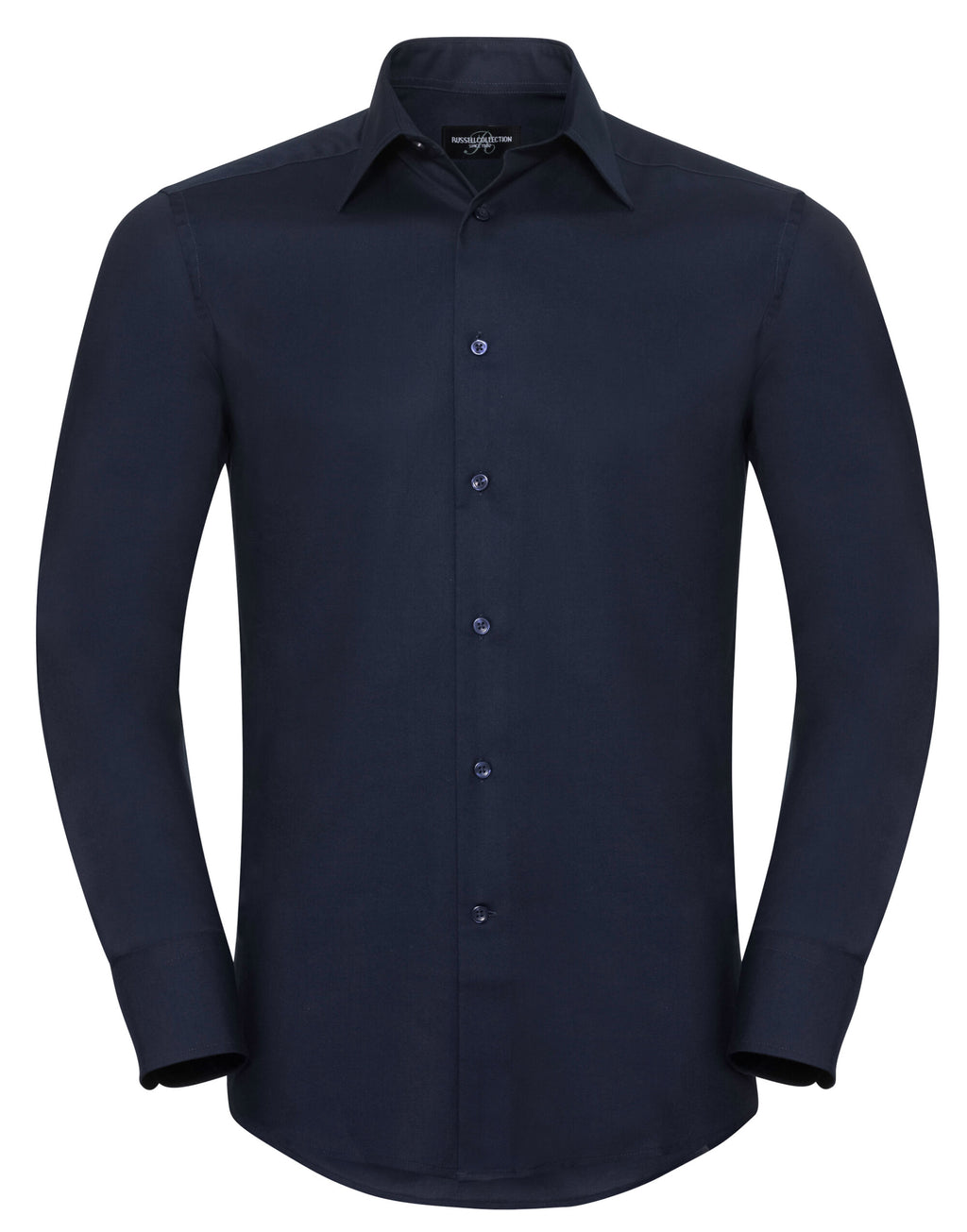922M Russell Collection Men LS Tailor Oxford - Bright Navy - 922M