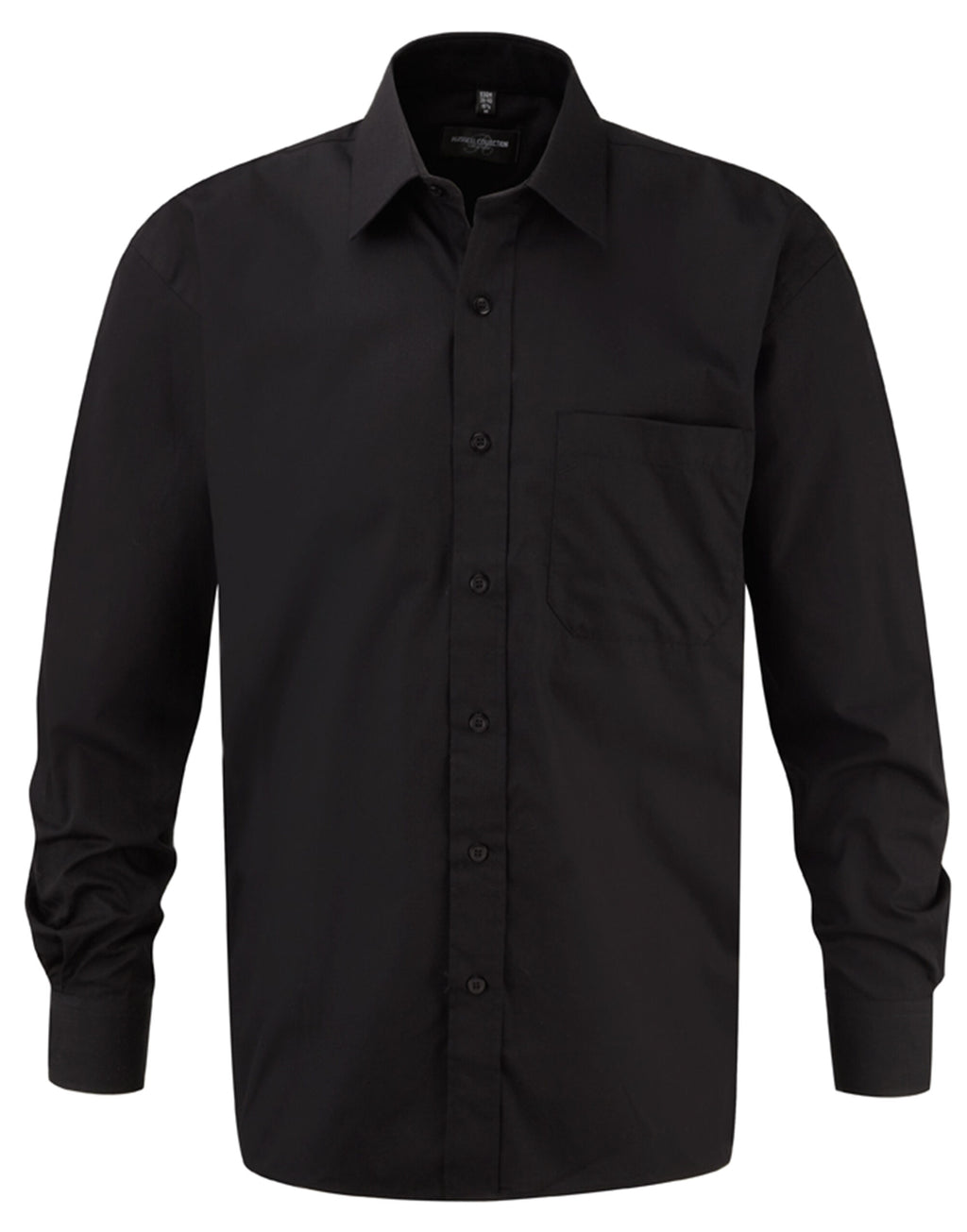 Russell Collection Mens LS PureCot Shirt