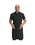 DP210 Dennys Recycled Bib Apron With Pocket - Black - DP210