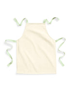 W362 Westford Mill Cotton Junior Apron - Natural/Pistachio - W362