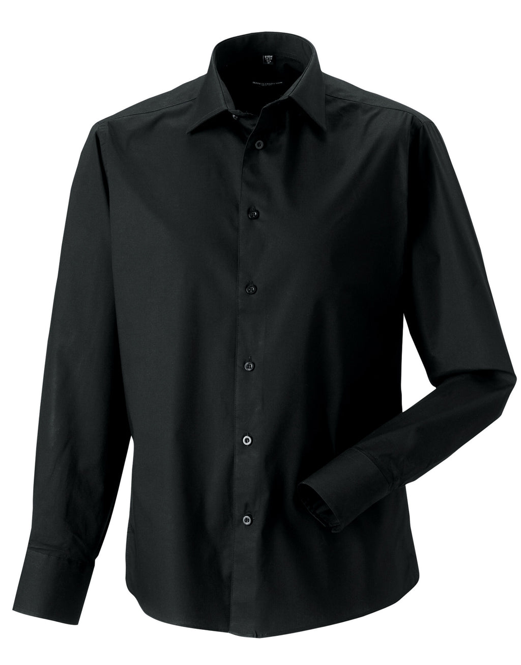 946M Russell Collection Mens LS Stretch Shirt - Black - 946M