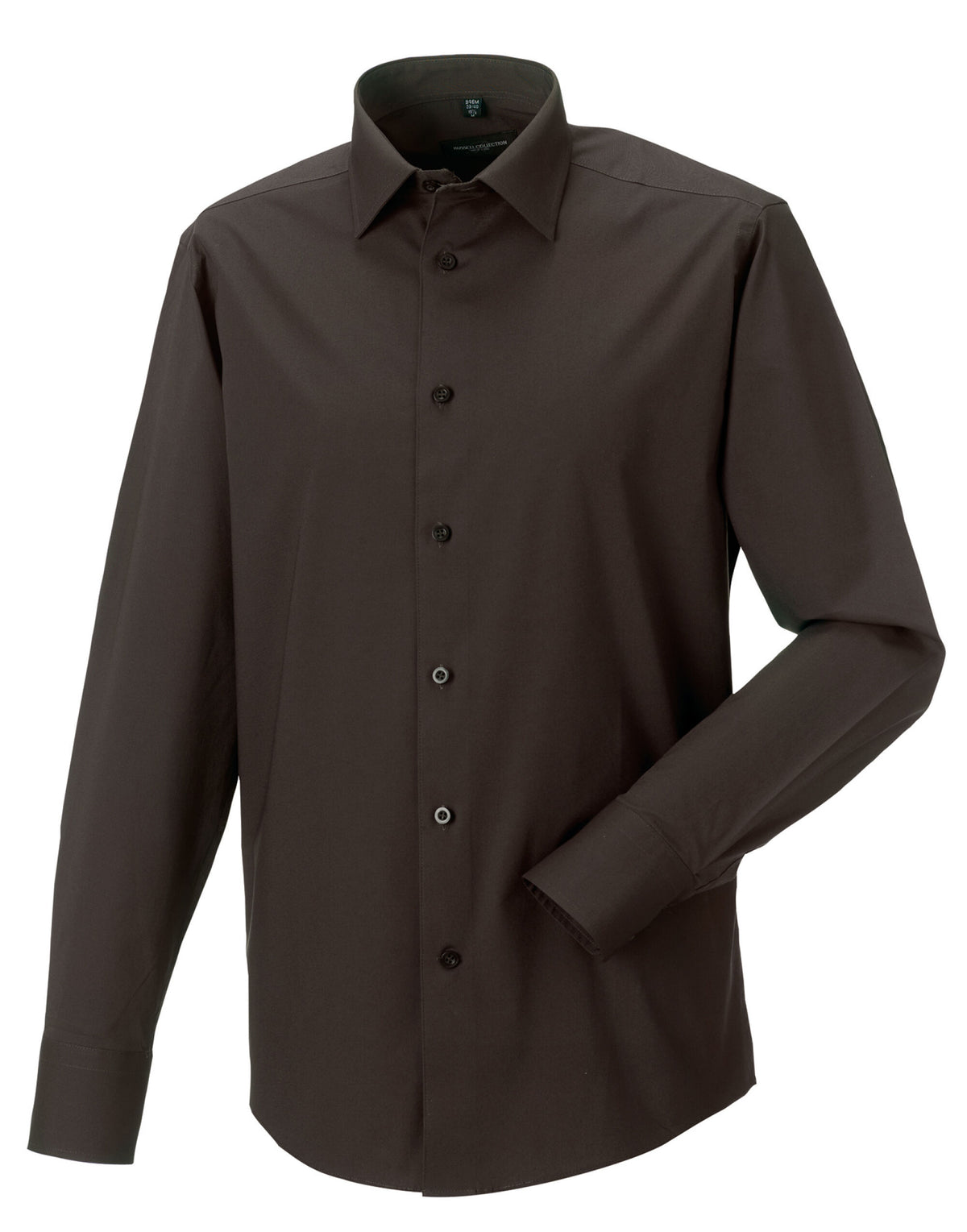 Russell Collection Mens LS Stretch Shirt