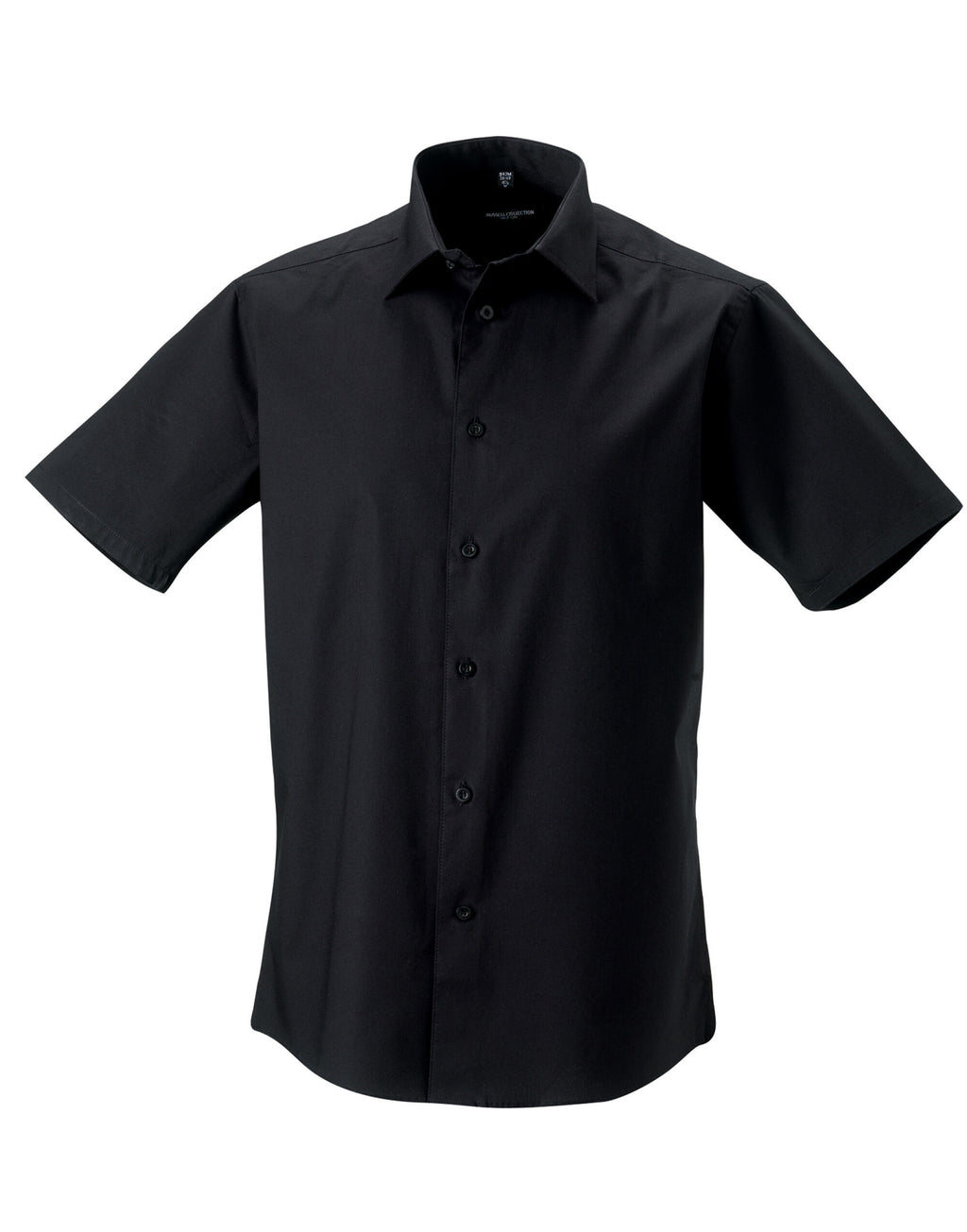 947M Russell Collection Mens SS Stretch Shirt - Black - 947M