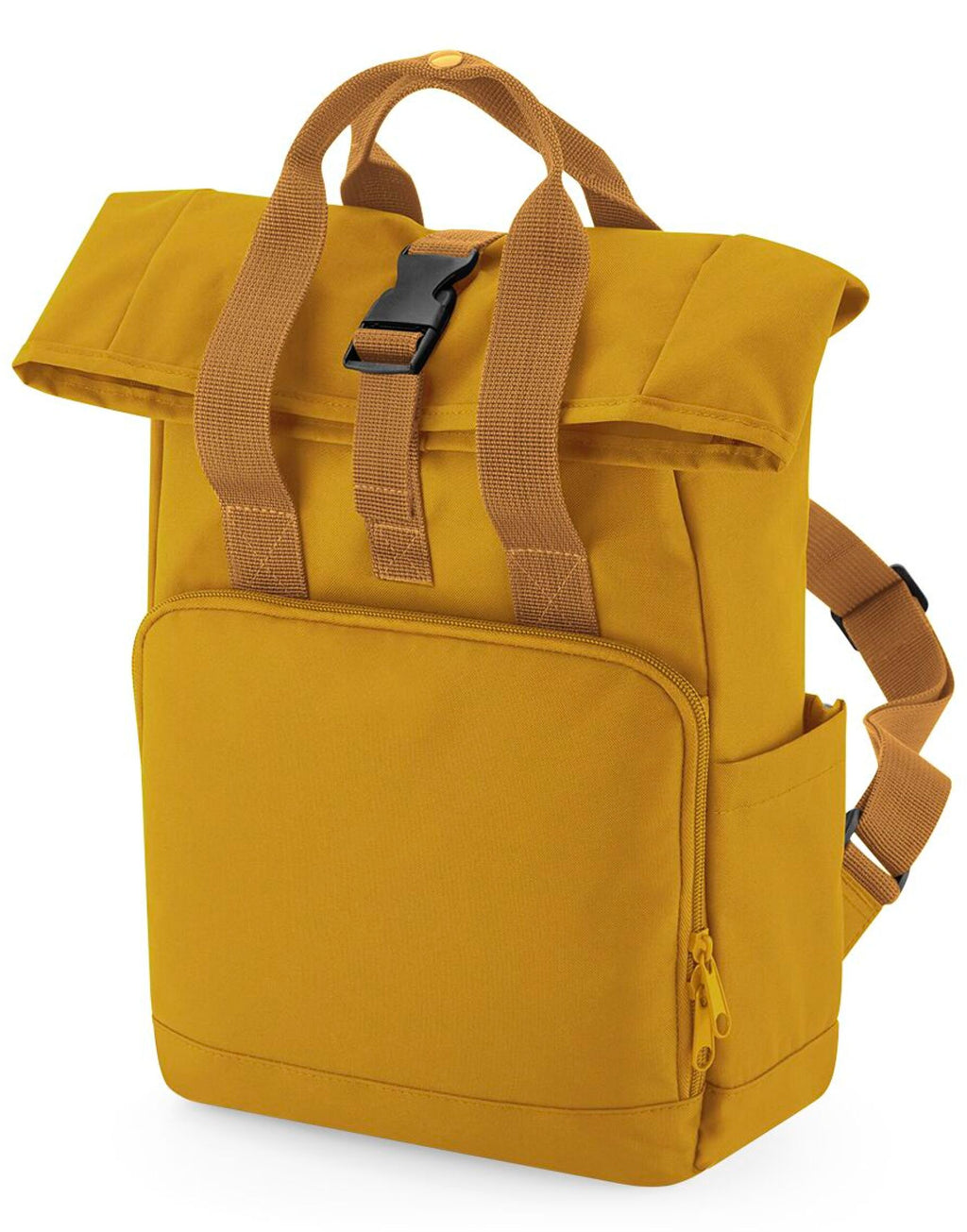 BG118S Bagbase Mini Recycled Roll Top Backpack - Mustard - BG118S