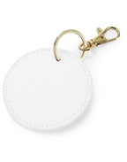 BG745 Bagbase Boutique Circular Key Clip - Soft White - BG745
