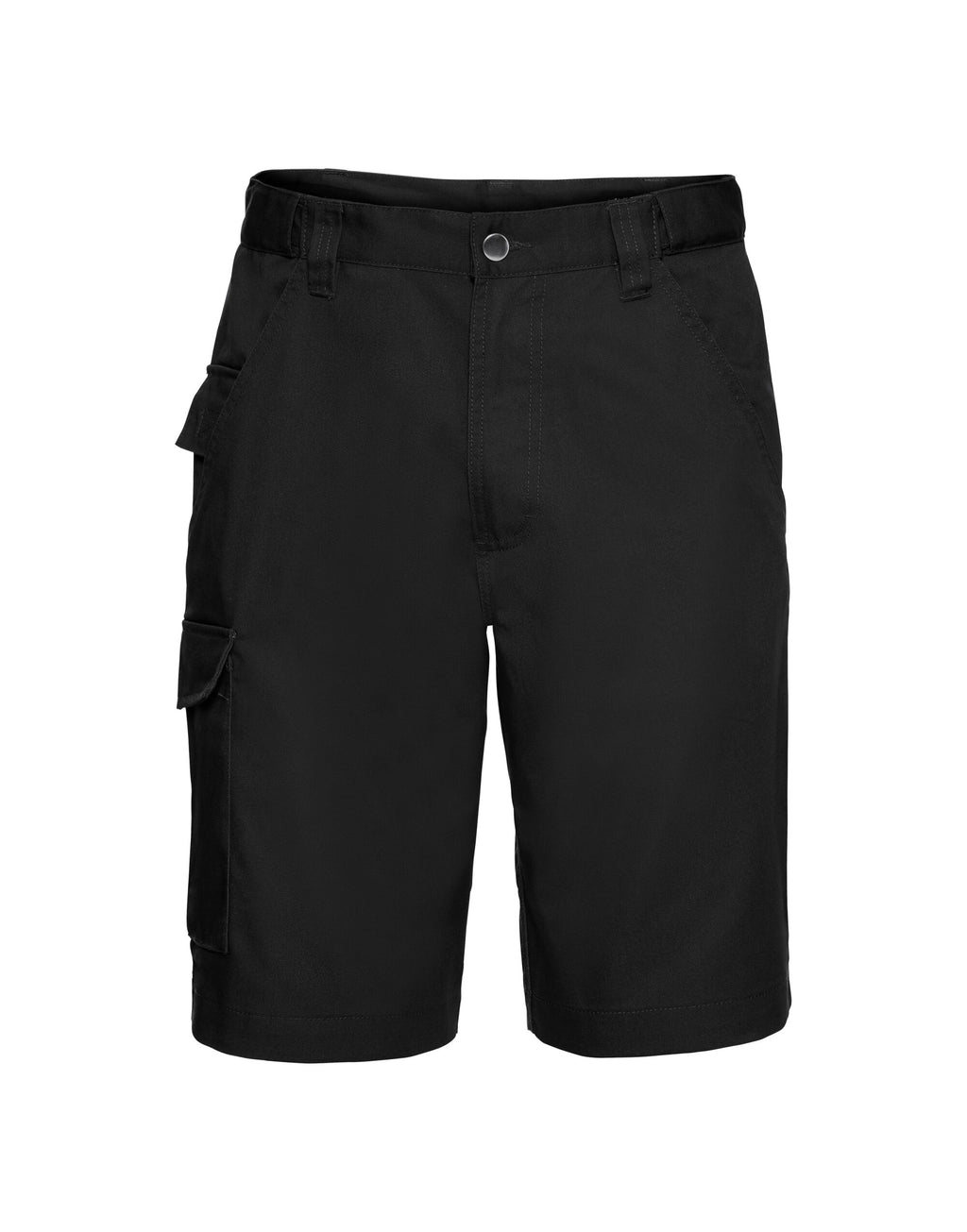002M Russell Polycotton Twill Shorts - Black - 002M