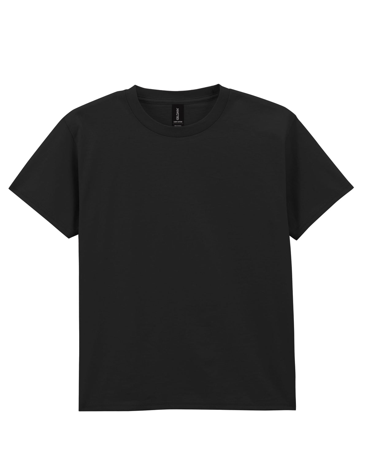 3000B Gildan Light Cotton Youth T-Shirt - Black - 3000B