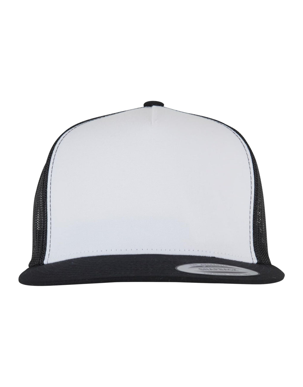 6006W Flexfit Classic Trucker - Black/White/Black - 6006W