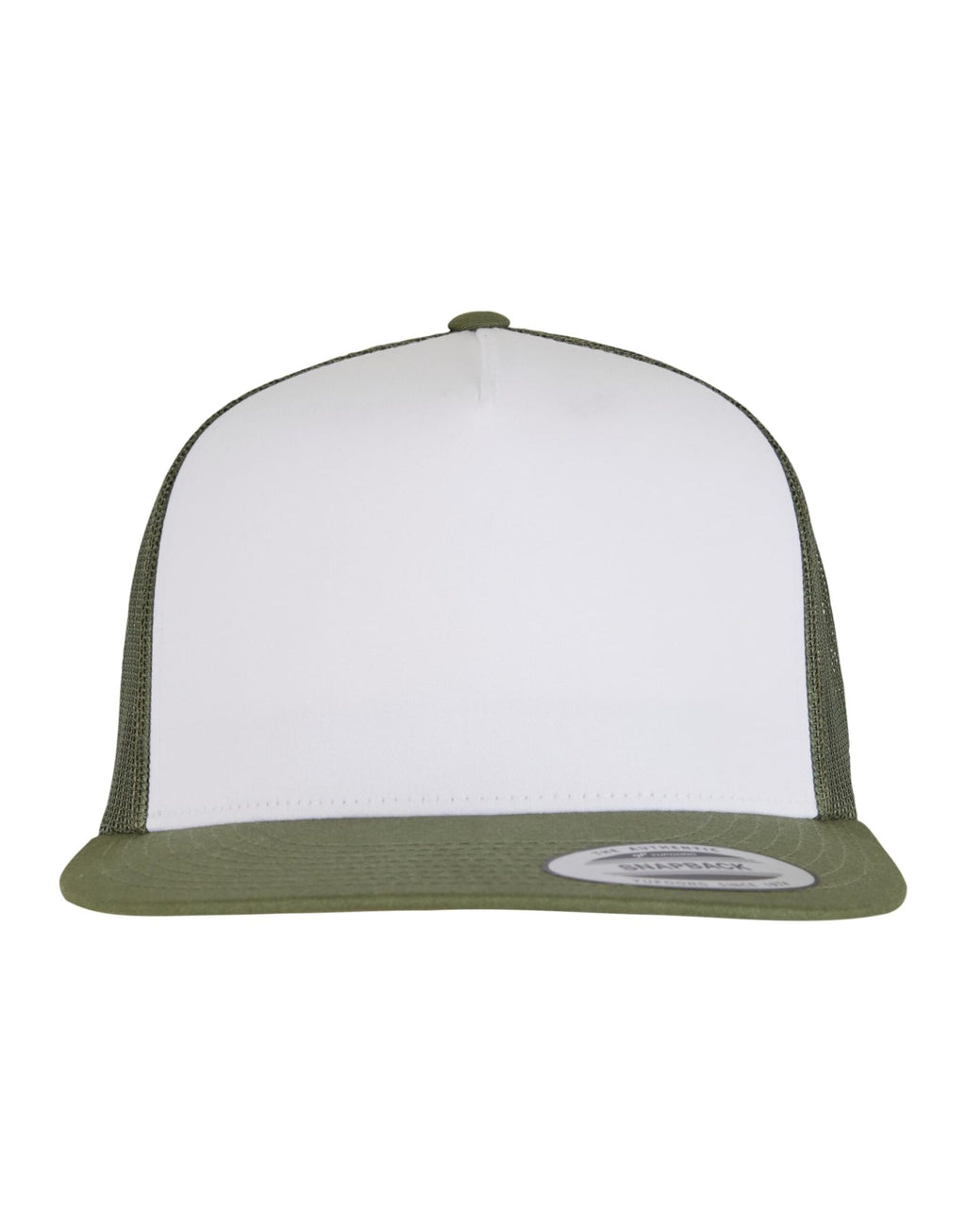 6006W Flexfit Classic Trucker - Olive/White/Loden - 6006W