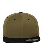 6089MT Flexfit Two Tone Classic Snapback Cap - Olive/Black - 6089MT