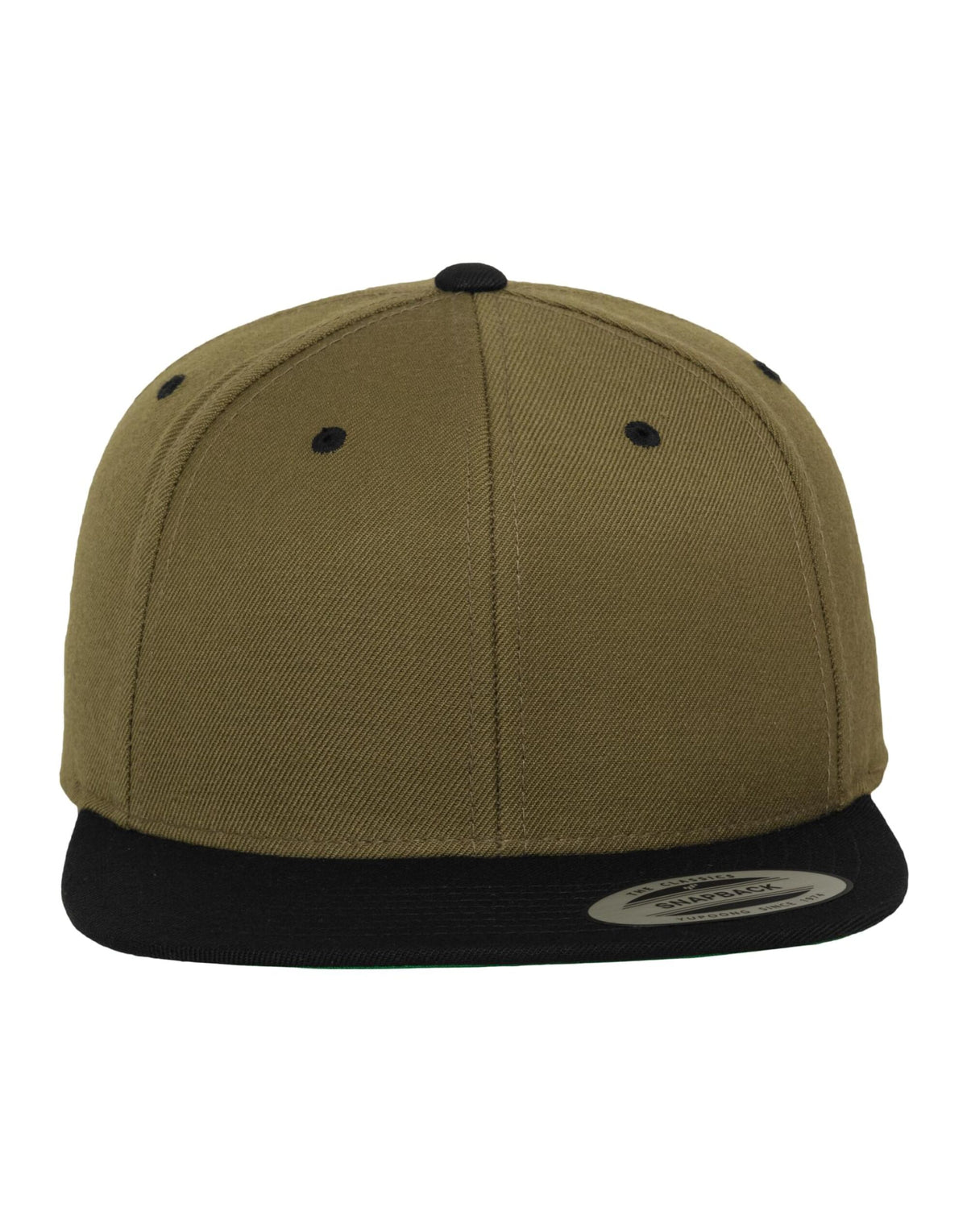 6089MT Flexfit Two Tone Classic Snapback Cap - Olive/Black - 6089MT